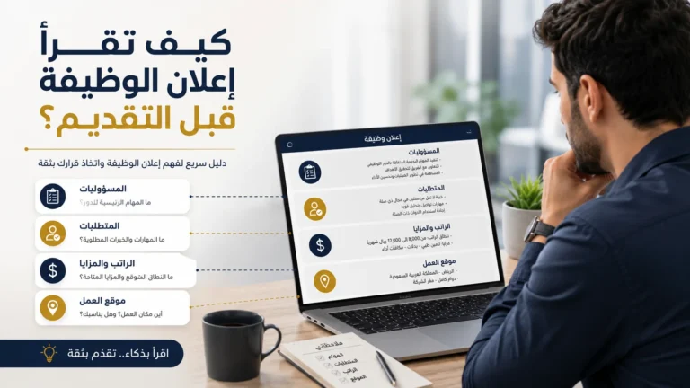 كيف تقرأ إعلان الوظيفة قبل التقديم؟ طريقة عملية لاكتشاف ما يريده صاحب العمل